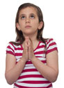 image of girl praying